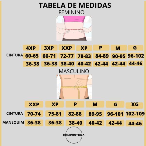 Cinta Modeladora Pro Comp Feminina Compostura 3 Ajustes - Imagem 5