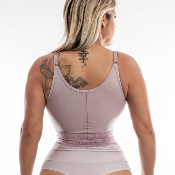 Soutien Modelador Alça Fina Com Abertura Compostura - Imagem 5